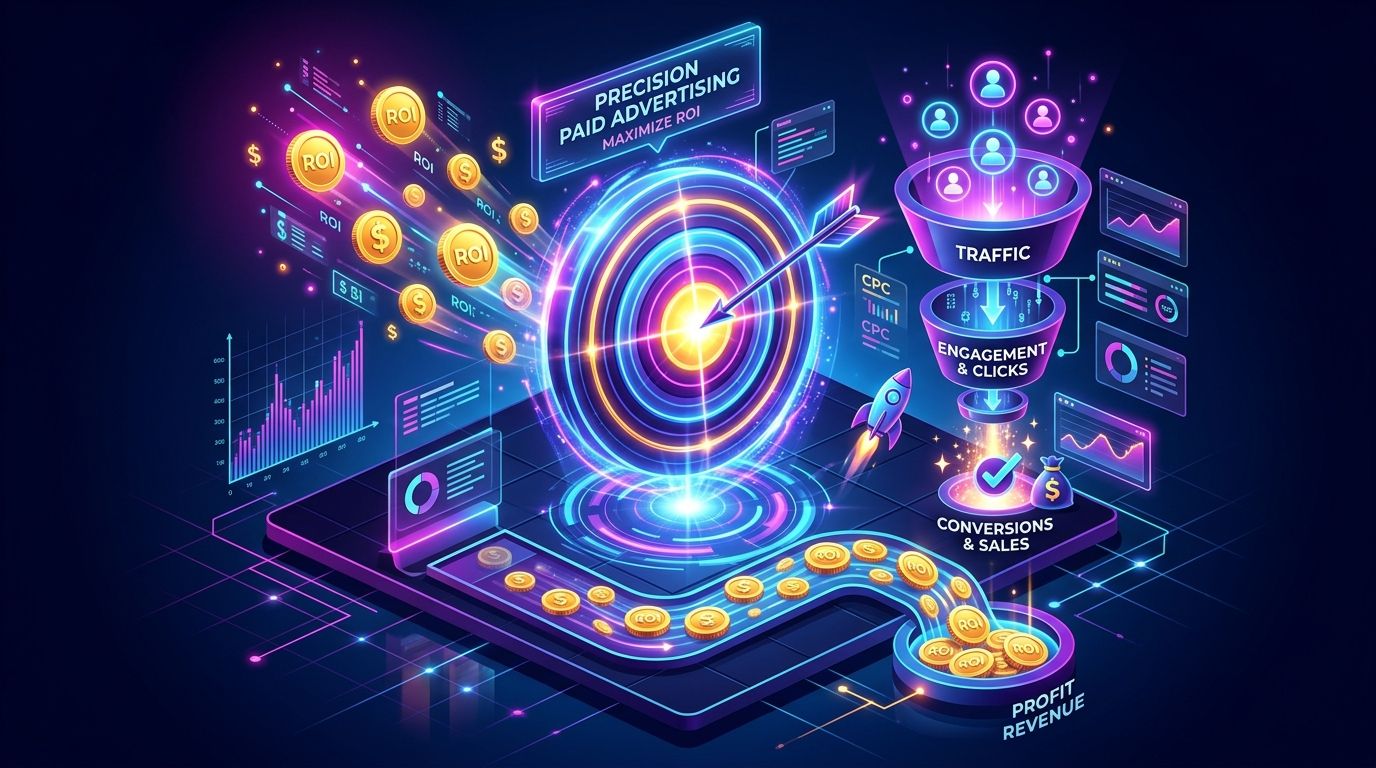 Social media marketing analytics visual